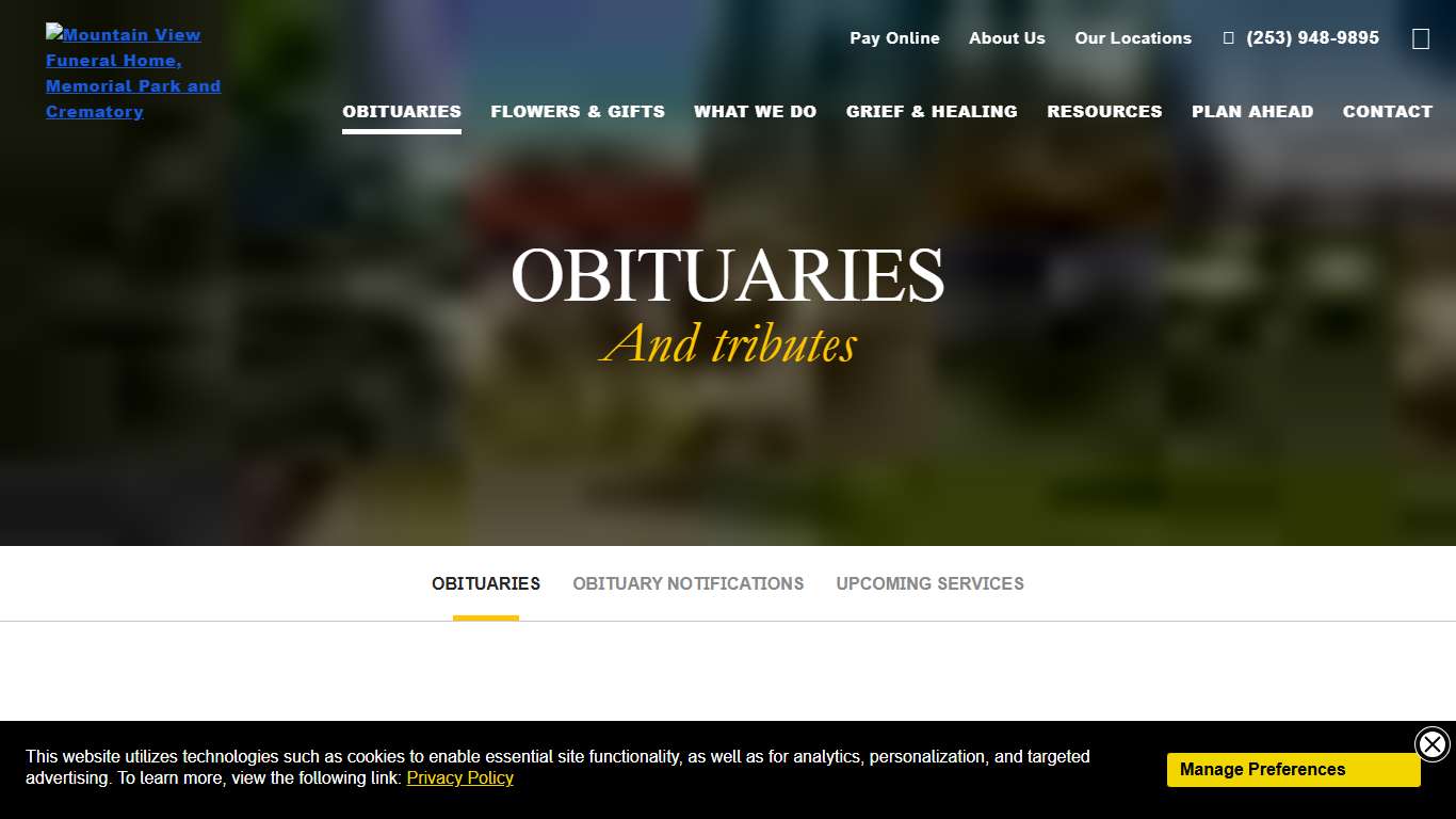 Obituaries in Lakewood, WA Mountain View Funeral Home